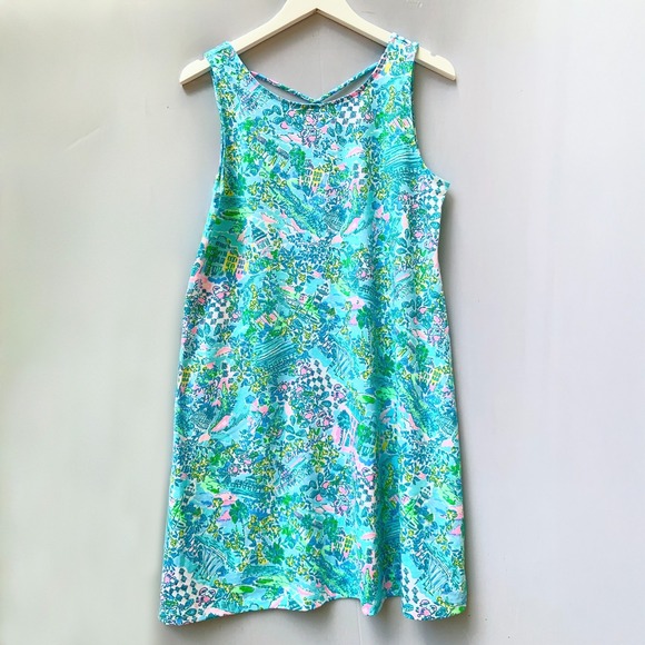 Lilly Pulitzer Dresses & Skirts - Lilly Pulitzer Kristen Dress Medium Blue Lilly Loves South Carolina Sleeveless